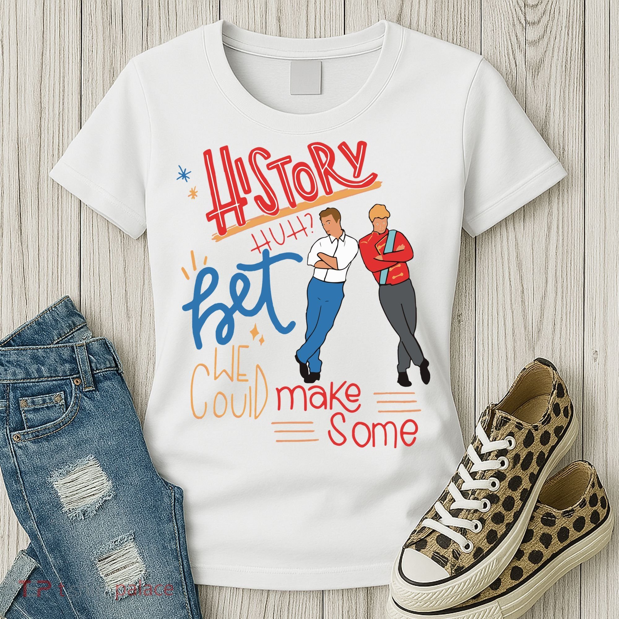 History Huh Red White And Royal Blue Women's T-Shirt