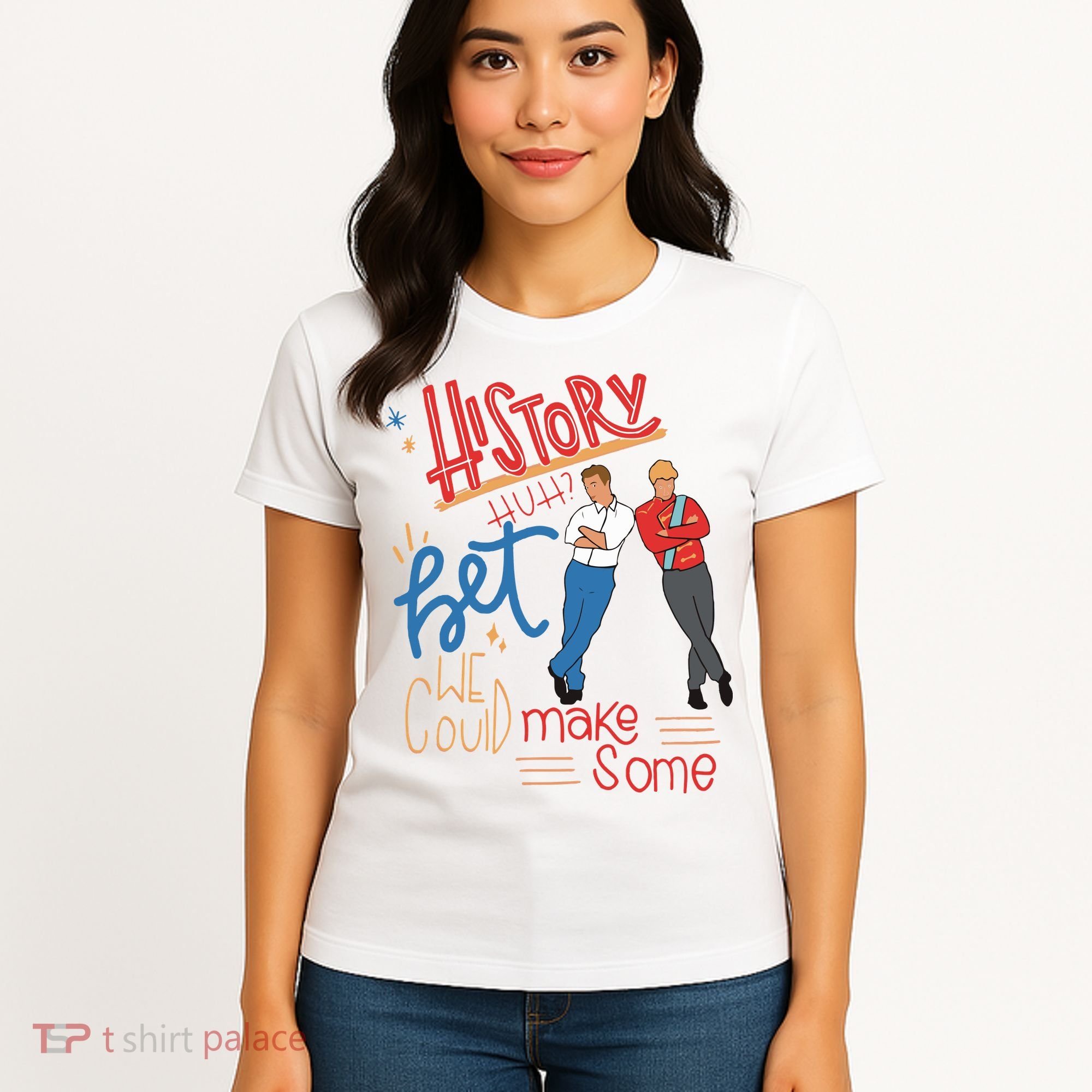 History Huh Red White And Royal Blue Women's T-Shirt