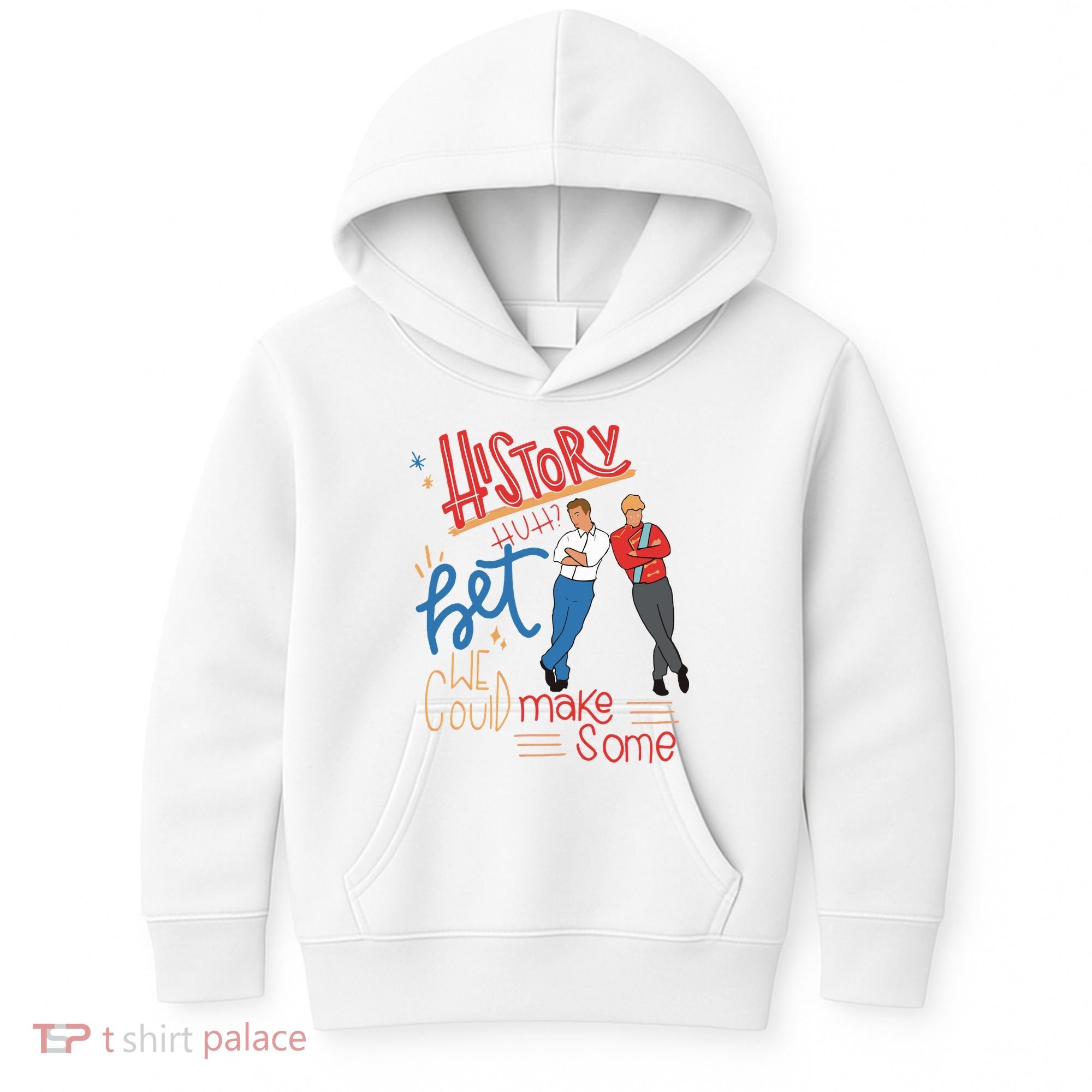 History Huh Red White And Royal Blue Kids Hoodie