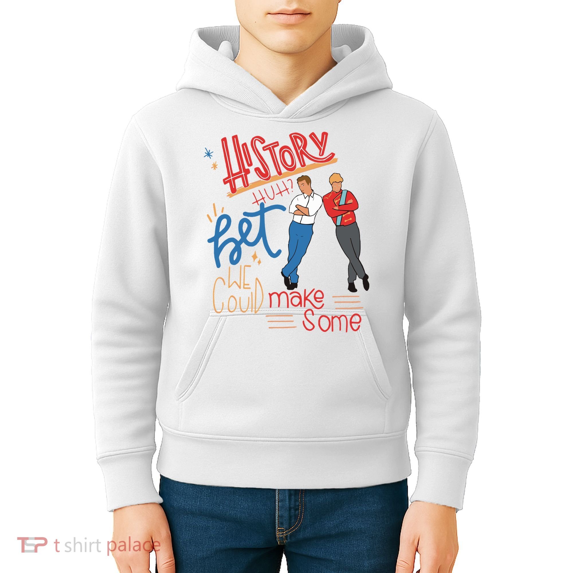 History Huh Red White And Royal Blue Kids Hoodie