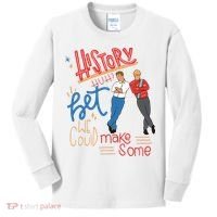 History Huh Red White And Royal Blue Kids Long Sleeve Shirt thumb 0