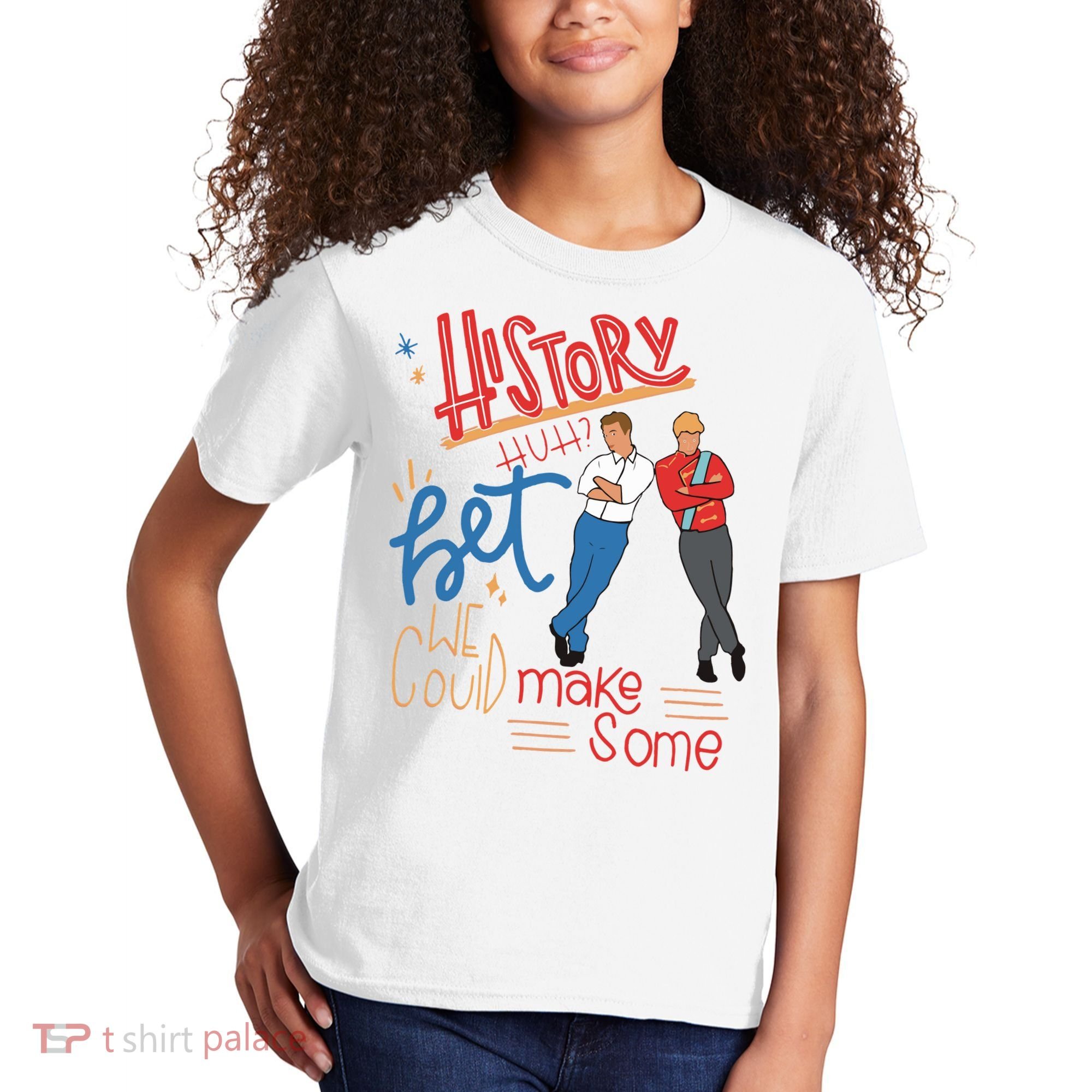 History Huh Red White And Royal Blue Kids T-Shirt