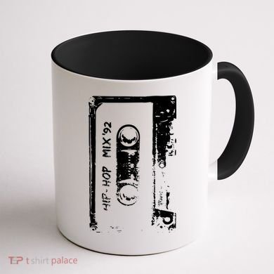 Hip Hop Rap Mixtape Cassette DJ Retro 90s Coffee Mug back