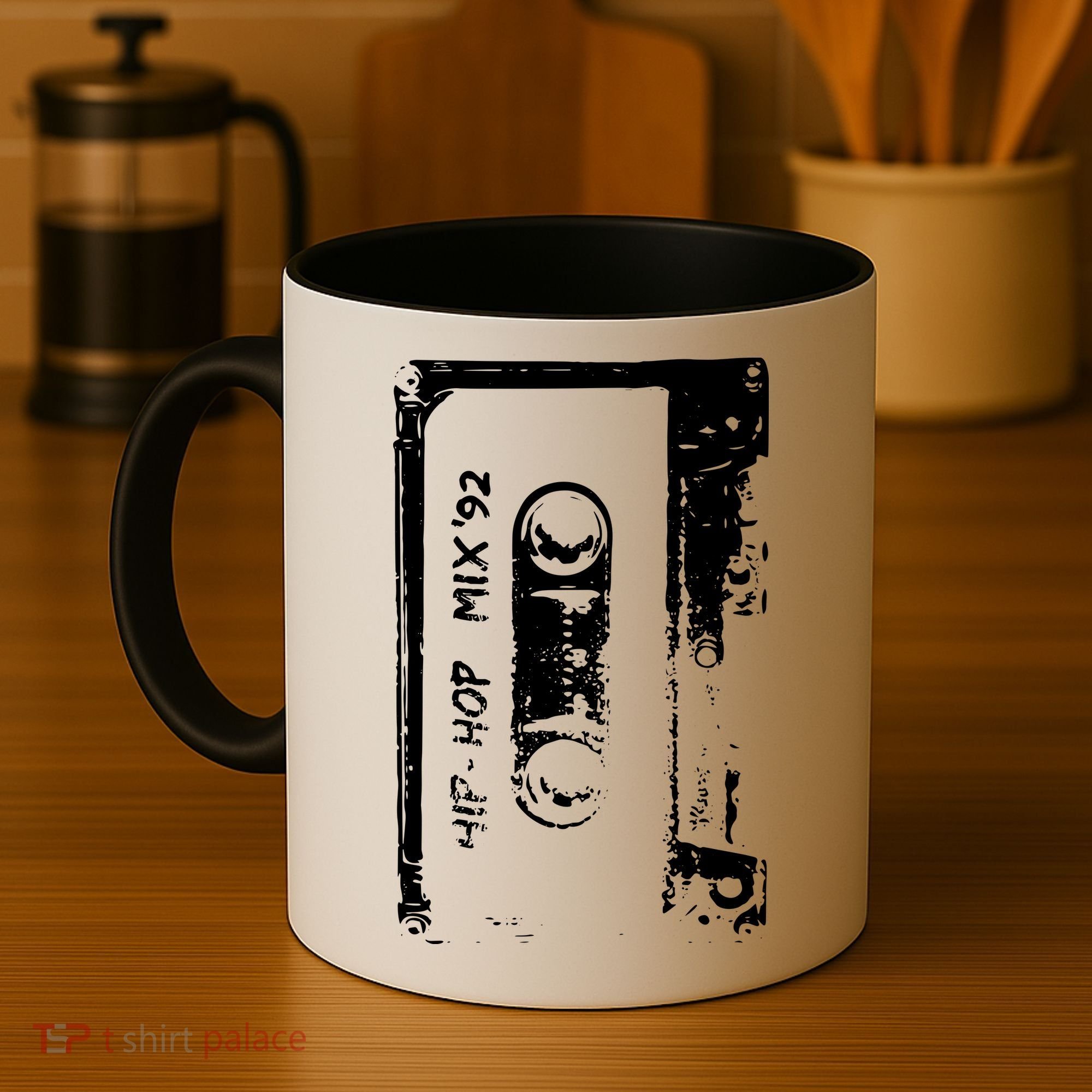 Hip Hop Rap Mixtape Cassette DJ Retro 90s Coffee Mug