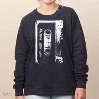 Hip Hop Rap Mixtape Cassette DJ Retro 90s Women's Sweatshirt thumb 0