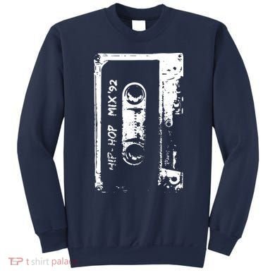 Hip Hop Rap Mixtape Cassette DJ Retro 90s Sweatshirt