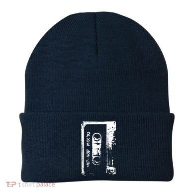 Hip Hop Rap Mixtape Cassette DJ Retro 90s Beanie