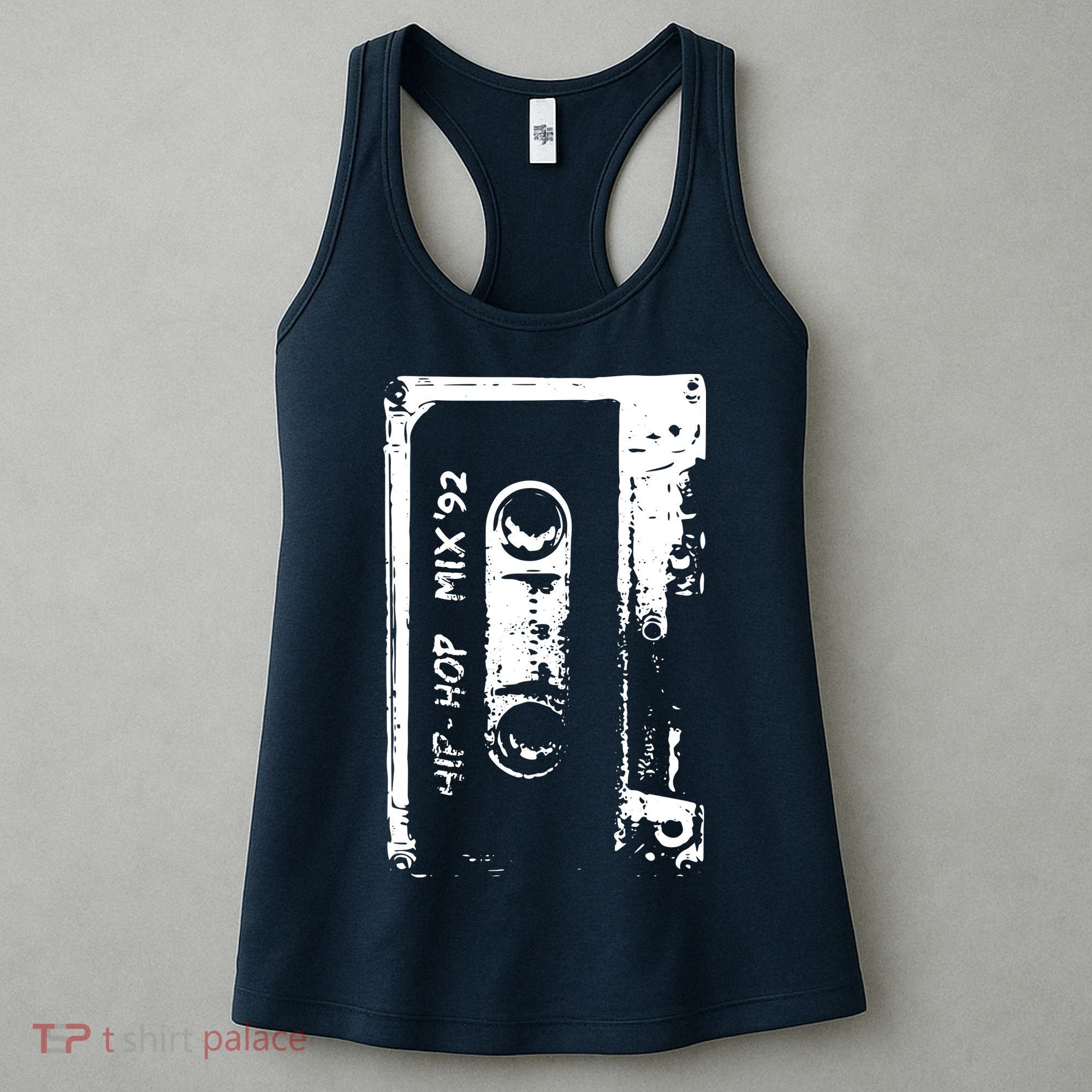 Hip Hop Rap Mixtape Cassette DJ Retro 90s Women's Tank Top