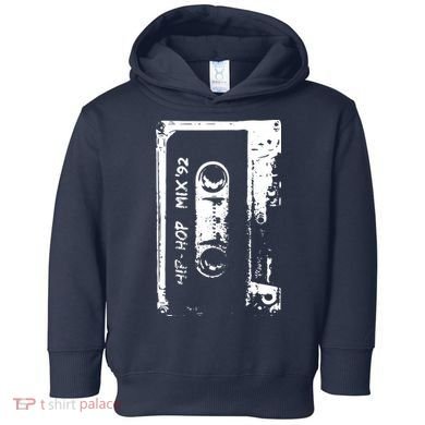 Hip Hop Rap Mixtape Cassette DJ Retro 90s Toddler Hoodie