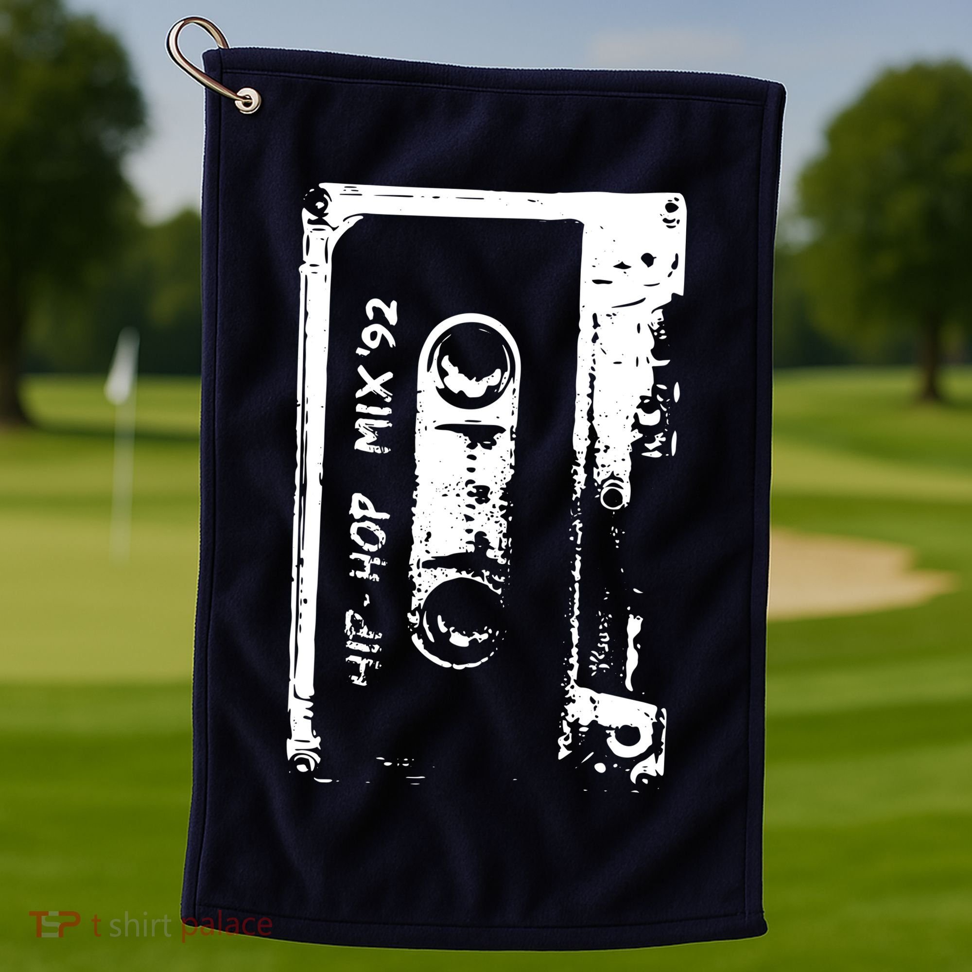 Hip Hop Rap Mixtape Cassette DJ Retro 90s Golf Towel