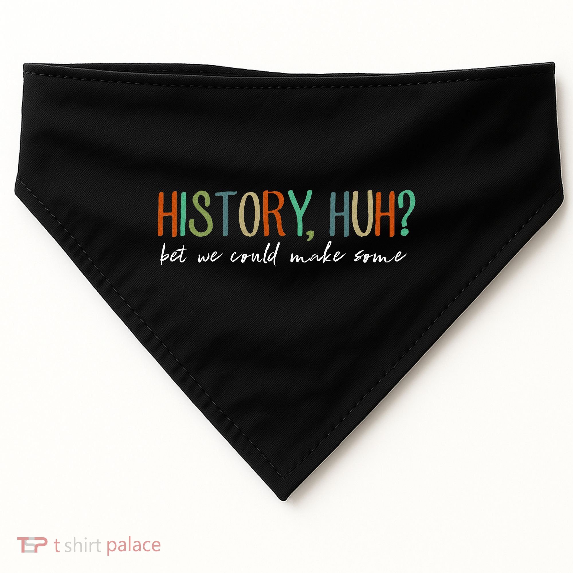 History Huh Red White And Royal Blue USA-Made Doggie Bandana