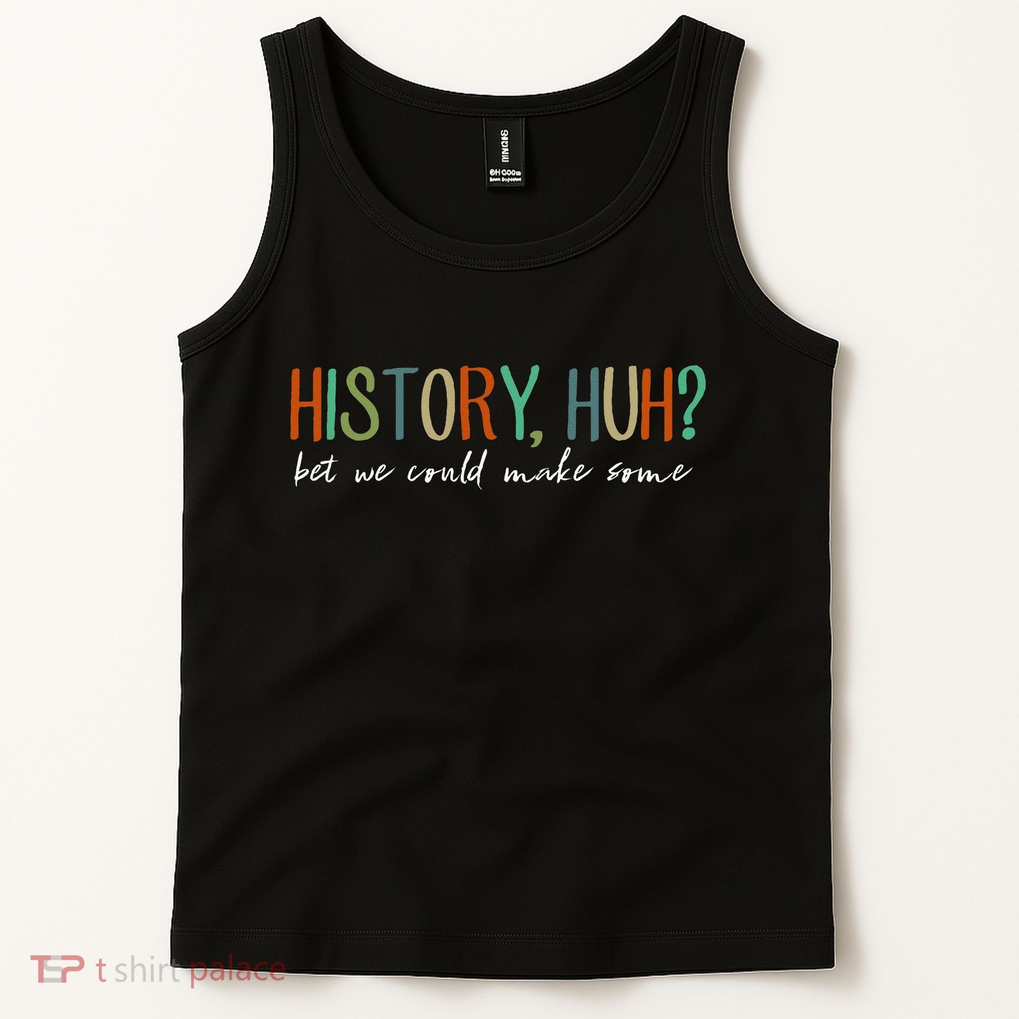 History Huh Red White And Royal Blue Tank Top