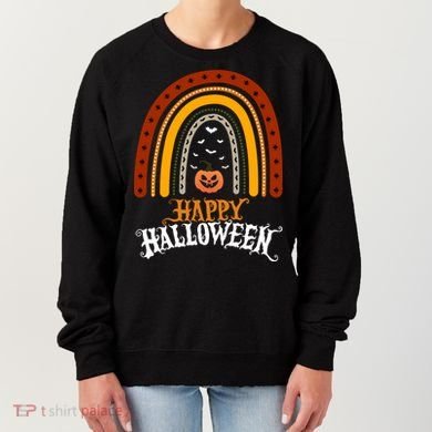 Happy Halloween Rainbow Pumpkin Women's Sweatshirt