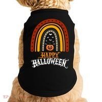 Happy Halloween Rainbow Pumpkin Doggie Tank thumb 0