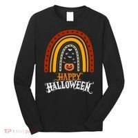 Happy Halloween Rainbow Pumpkin Long Sleeve Shirt thumb 0