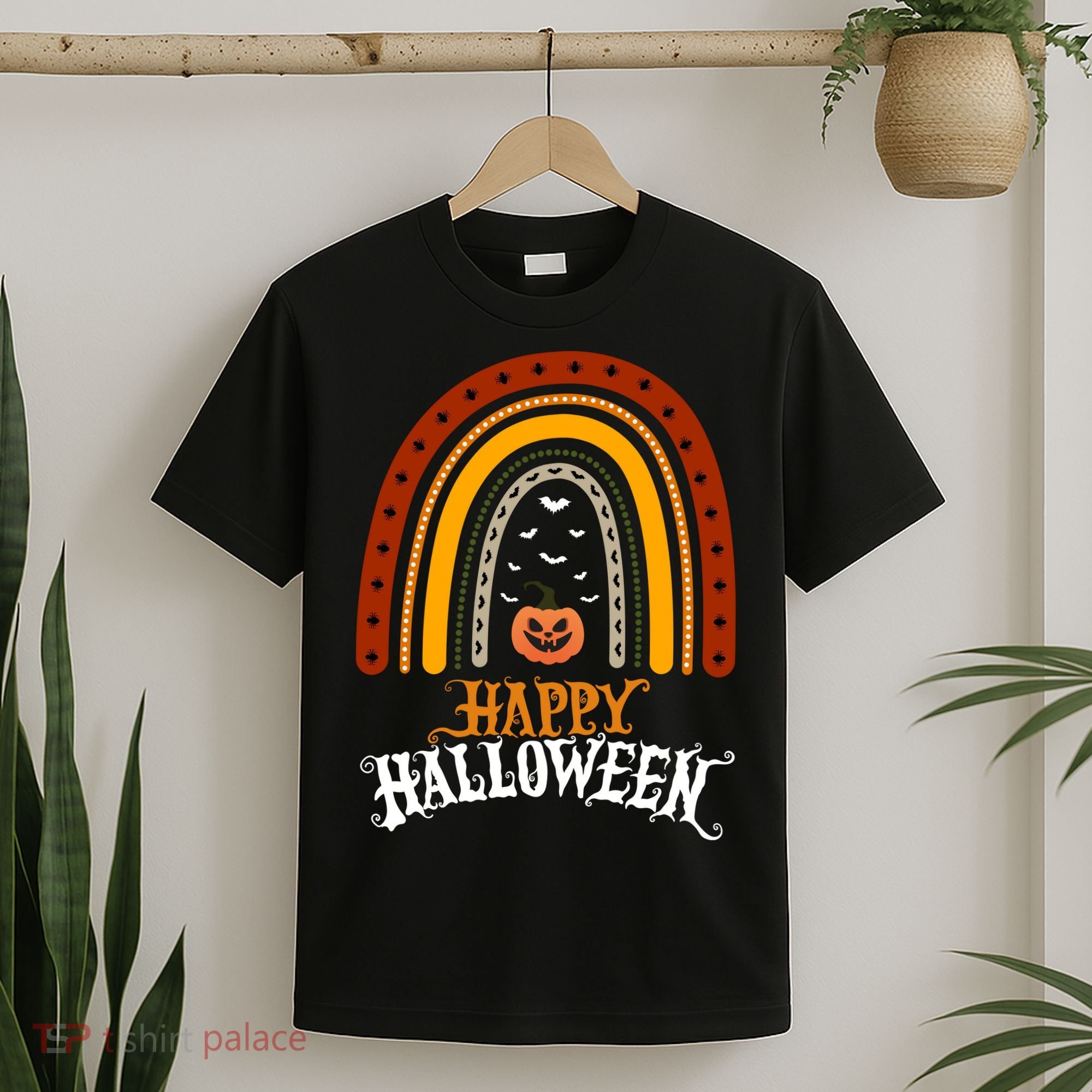 Happy Halloween Rainbow Pumpkin T-Shirt