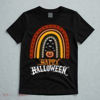 Happy Halloween Rainbow Pumpkin T-Shirt thumb 5