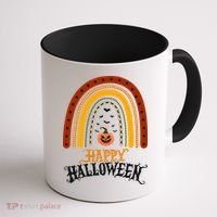 Happy Halloween Rainbow Pumpkin Coffee Mug thumb 1