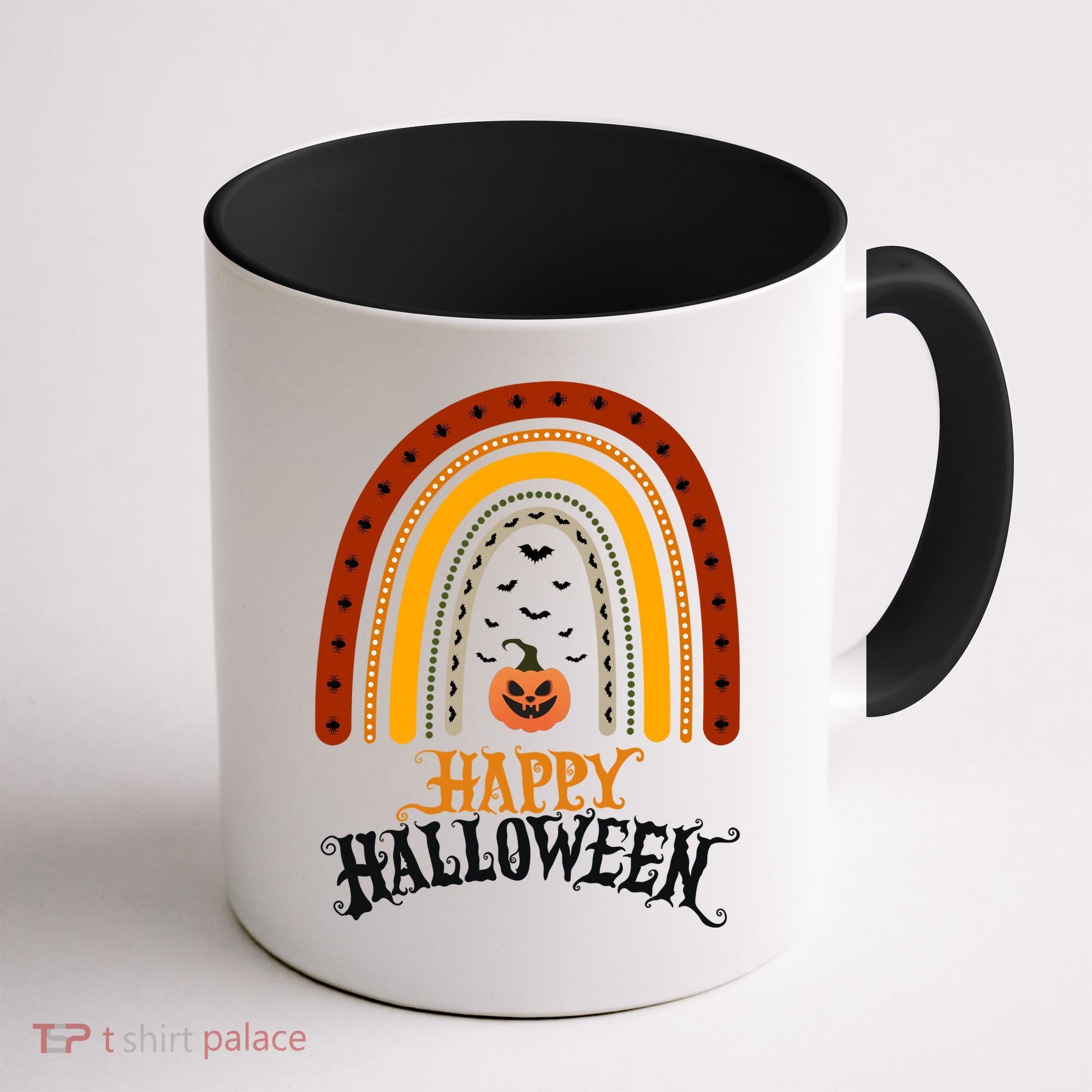 Happy Halloween Rainbow Pumpkin Coffee Mug