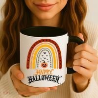 Happy Halloween Rainbow Pumpkin Coffee Mug thumb 3