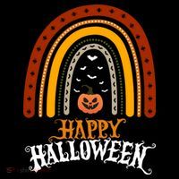 Happy Halloween Rainbow Pumpkin Baby Bodysuit thumb 2