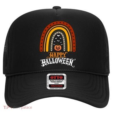Happy Halloween Rainbow Pumpkin Hat