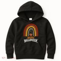 Happy Halloween Rainbow Pumpkin Kids Hoodie thumb 0