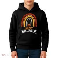 Happy Halloween Rainbow Pumpkin Kids Hoodie thumb 4