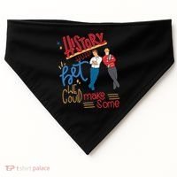 History Huh? Red White And Royal Blue Funny Saying USA-Made Doggie Bandana thumb 0