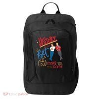 History Huh? Red White And Royal Blue Funny Saying City Backpack thumb 0