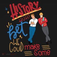 History Huh? Red White And Royal Blue Funny Saying Mousepad thumb 1
