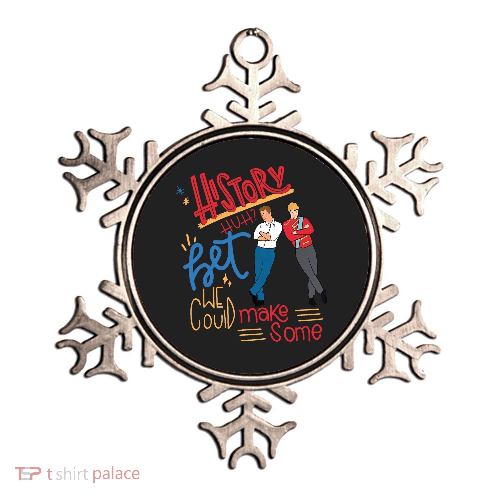 History Huh? Red White And Royal Blue Funny Saying Ornament