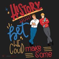 History Huh? Red White And Royal Blue Funny Saying Hat thumb 2