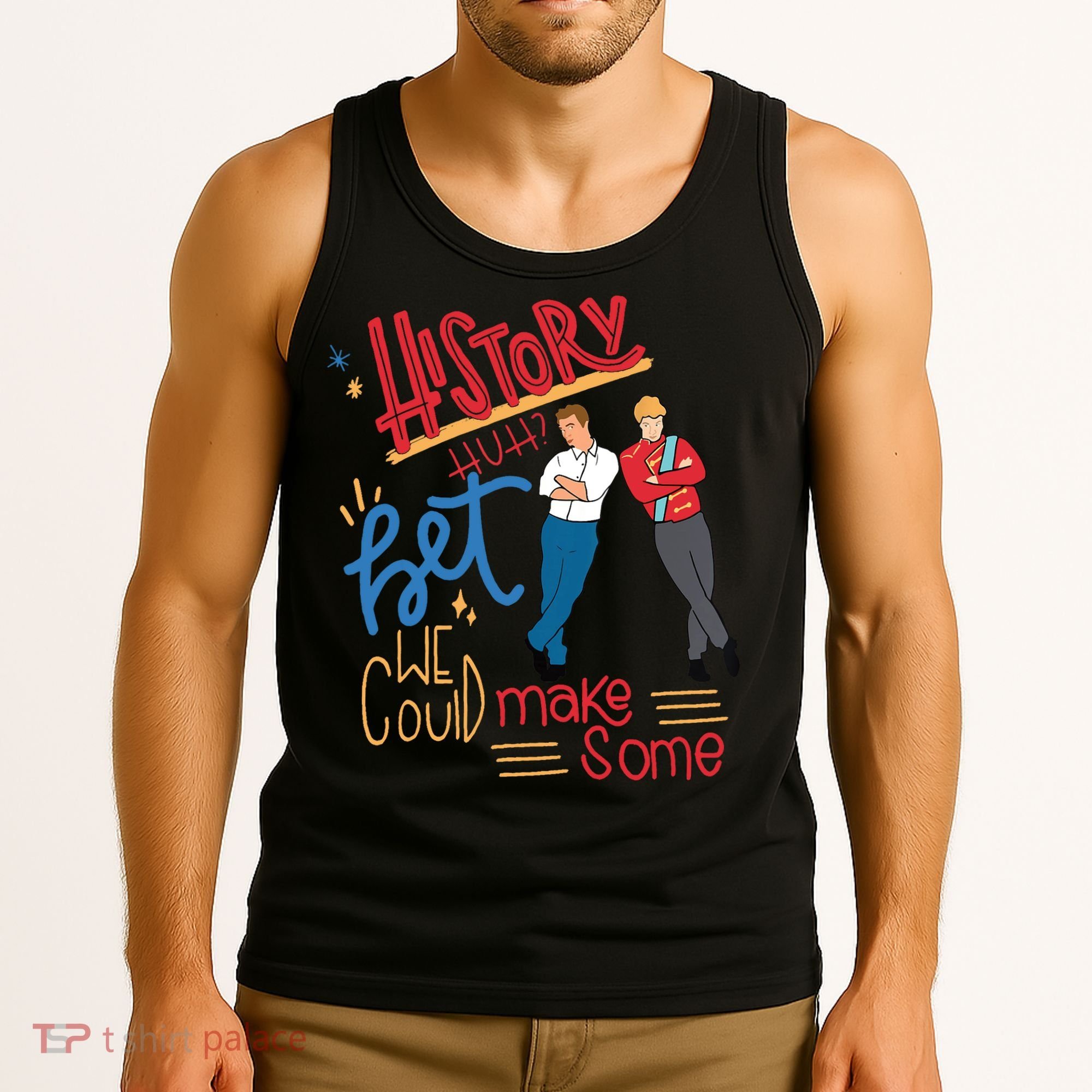 History Huh? Red White And Royal Blue Funny Saying Tank Top