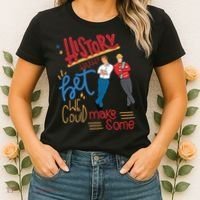 History Huh? Red White And Royal Blue Funny Saying Women's T-Shirt thumb 2