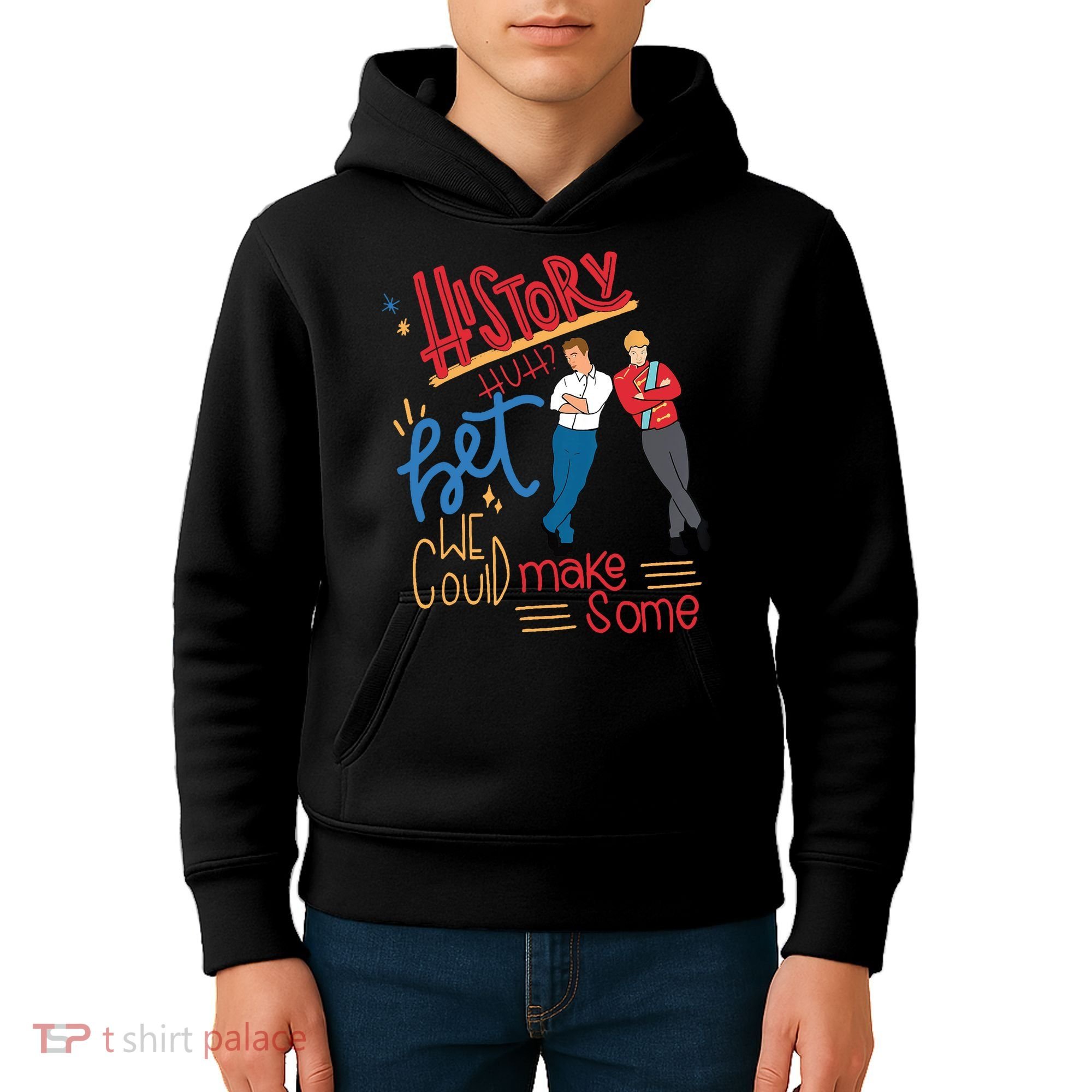 History Huh? Red White And Royal Blue Funny Saying Kids Hoodie