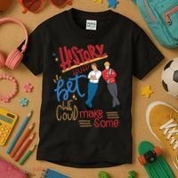 History Huh? Red White And Royal Blue Funny Saying Kids T-Shirt thumb 3