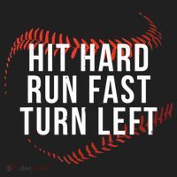 Hit Hard Run Fast Turn Left Funny Baseball 40oz Vacuum Insulated Stainless Steel Travel Tumbler thumb 4