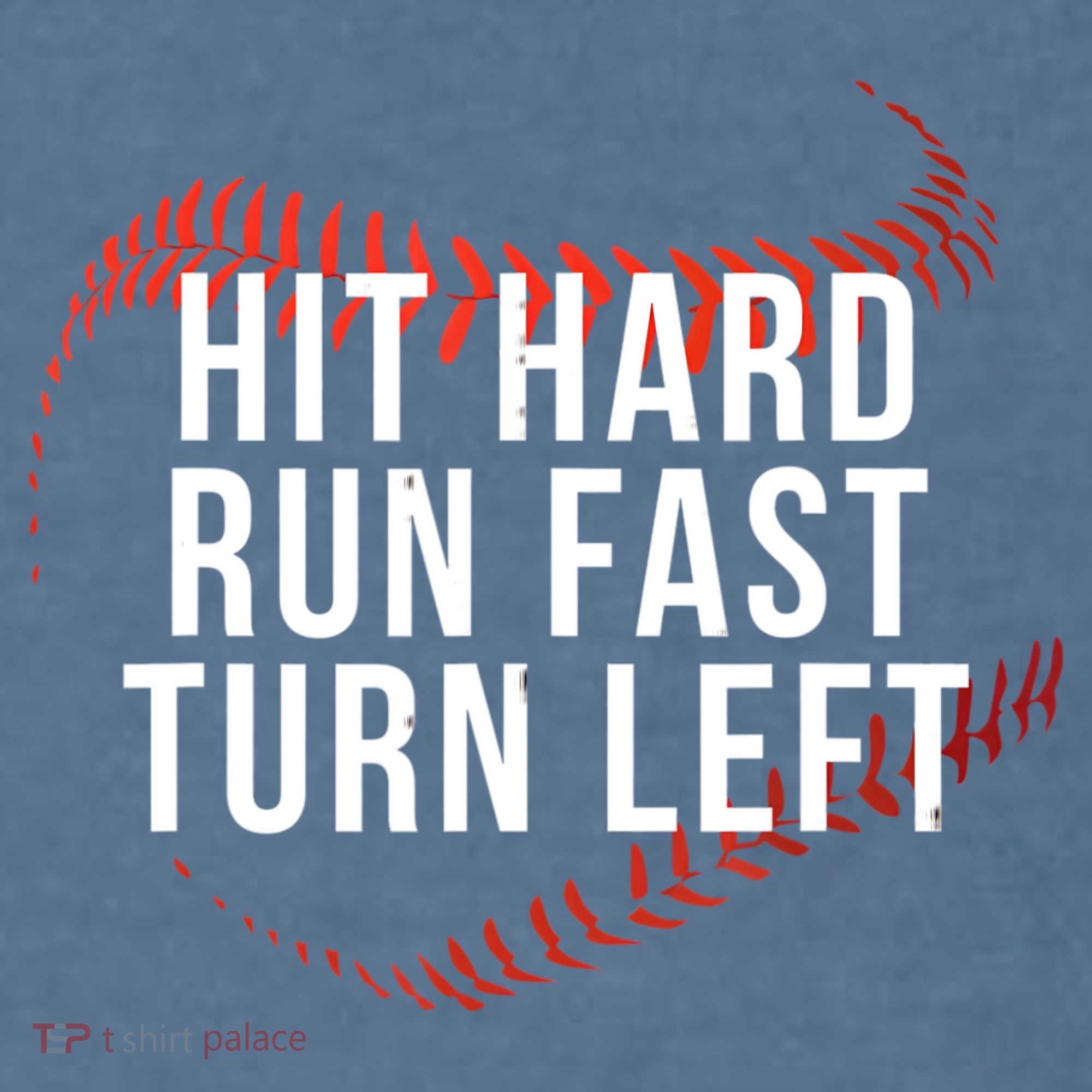 Hit Hard Run Fast Turn Left Funny Baseball Comfort Colors Garment-Dyed Hooded Sweatshirt