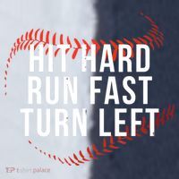 Hit Hard Run Fast Turn Left Funny Baseball Sport-Tek Competitor United Soccer Jersey thumb 4