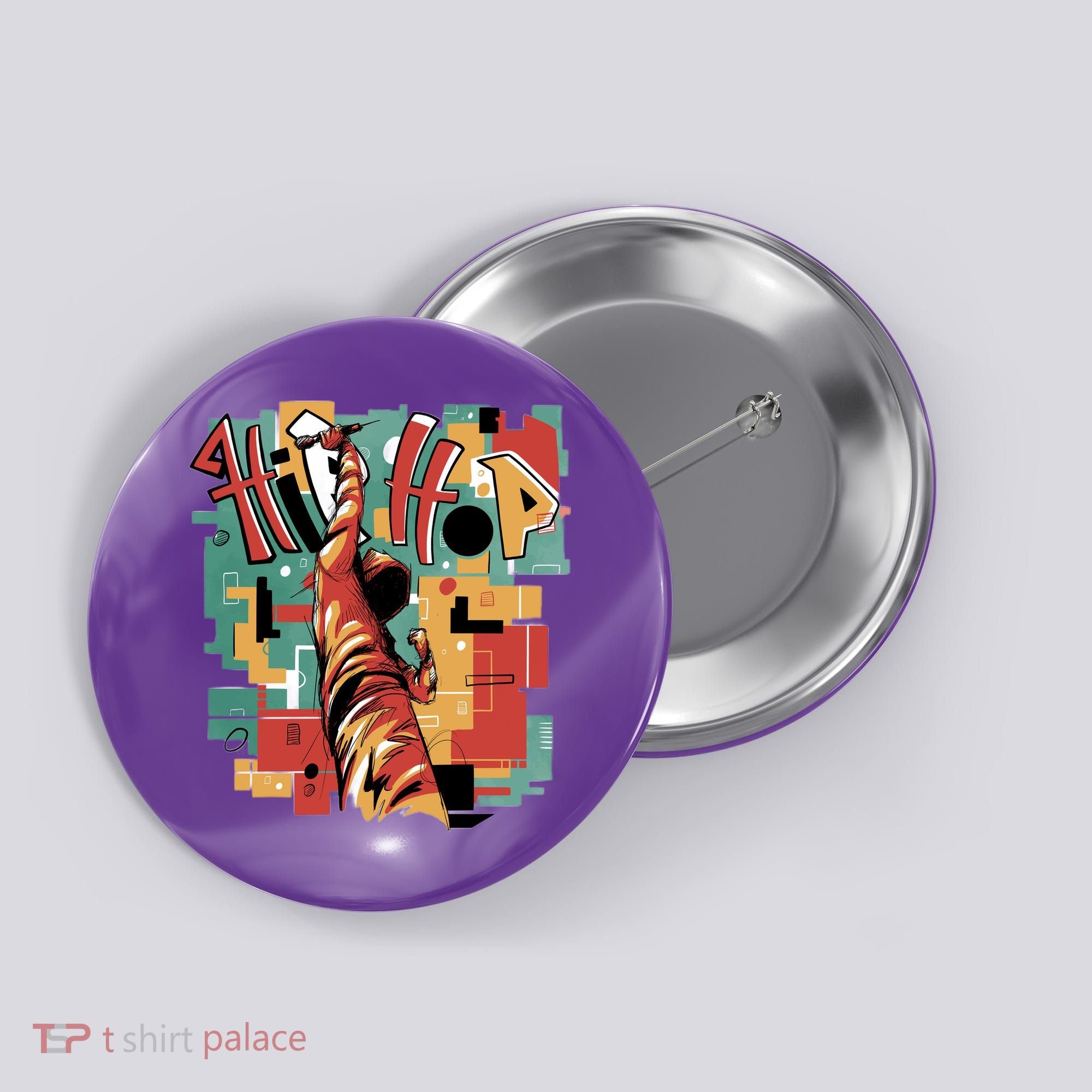 Hip Hop Retro Music Button