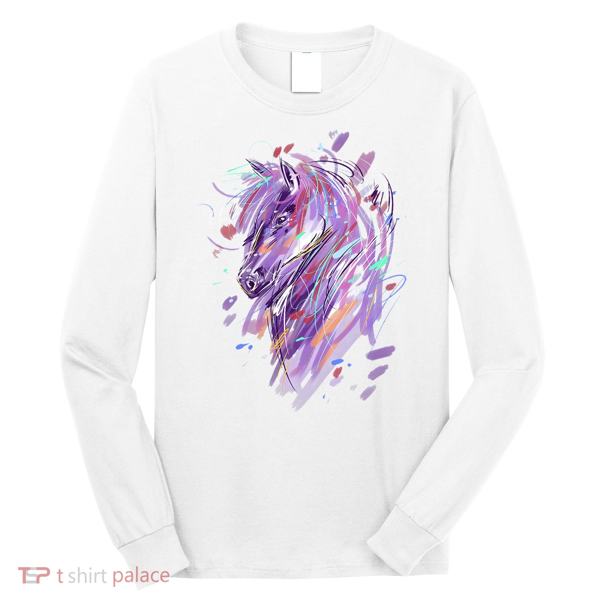 Horse  Horseback Riding Horse Lover Long Sleeve Shirt