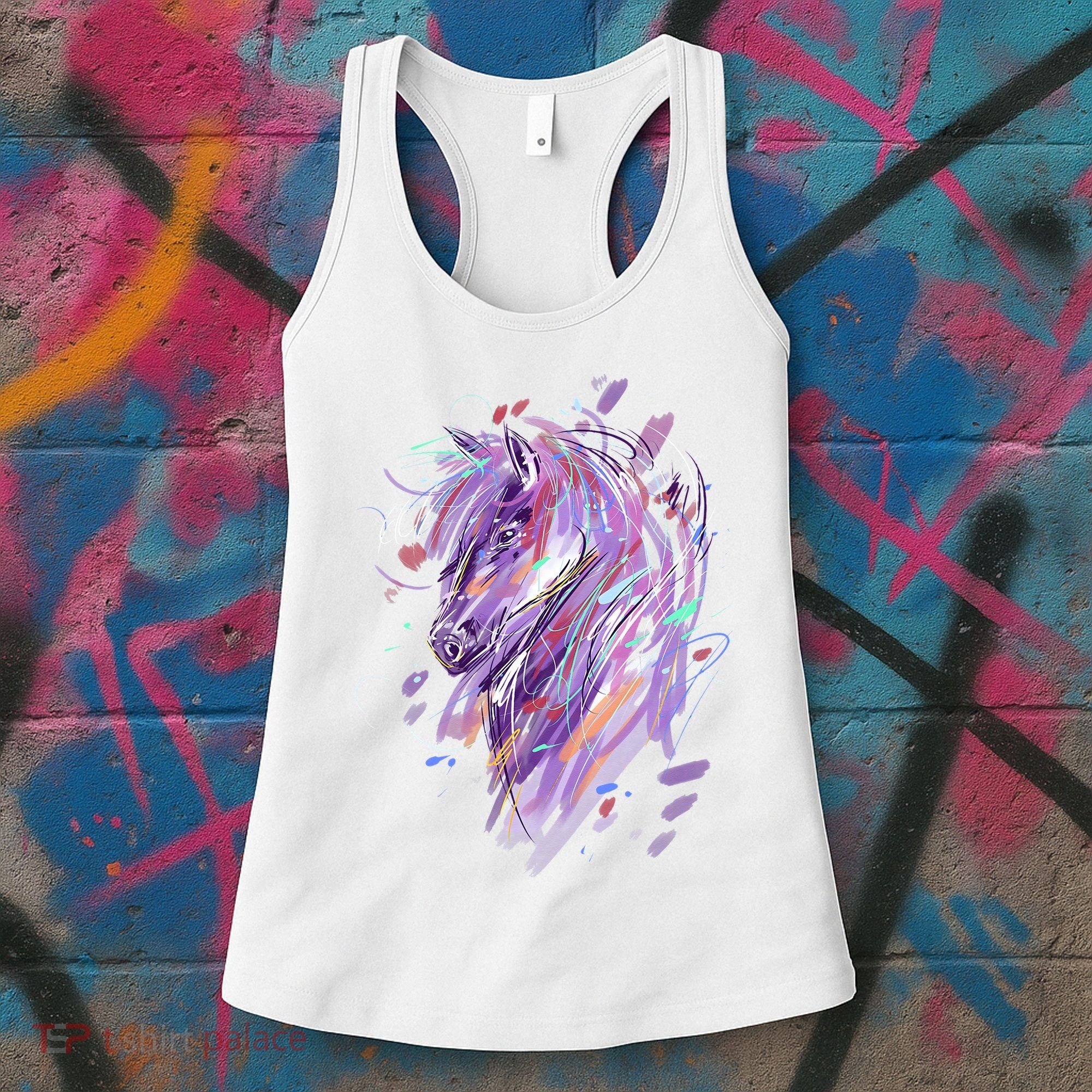 Horse  Horseback Riding Horse Lover Women's Tank Top