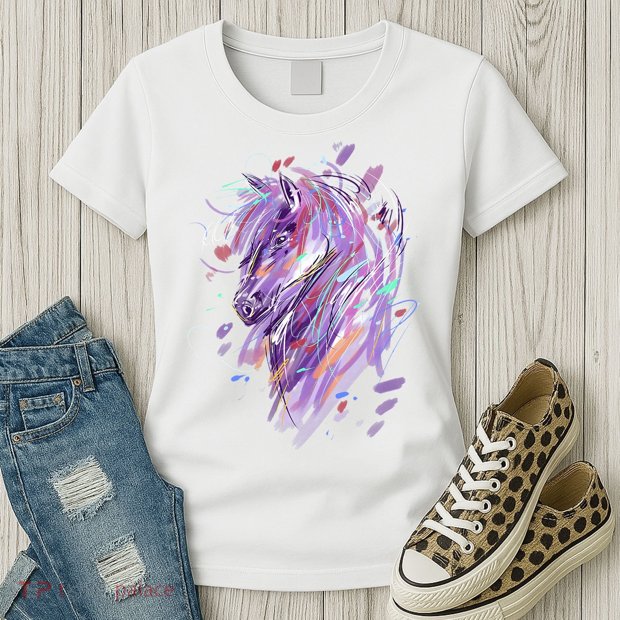 Horse  Horseback Riding Horse Lover Women's T-Shirt