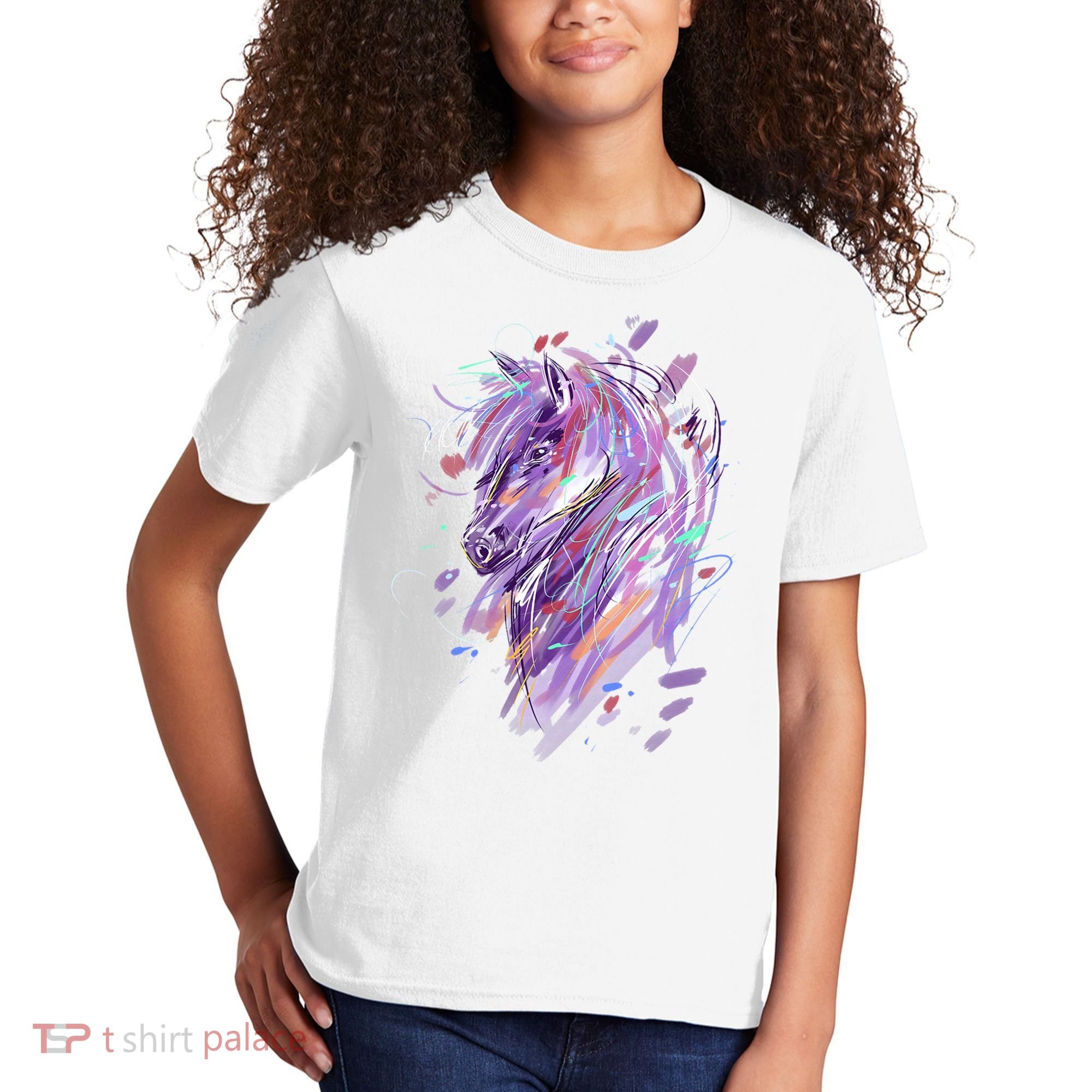 Horse  Horseback Riding Horse Lover Kids T-Shirt