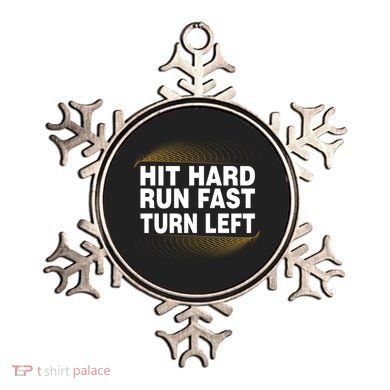 Hit Hard Run Fast Turn Left Players Cool Gift Ornament