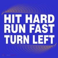 Hit Hard Run Fast Turn Left Players Cool Gift Coaster thumb 2