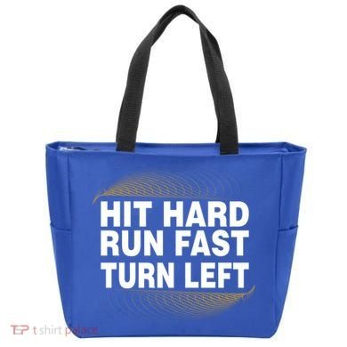 Hit Hard Run Fast Turn Left Players Cool Gift Tote Bag