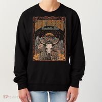 Hillbilly Hippie Right Down To The Bone Bullskull Country Women's Sweatshirt thumb 0