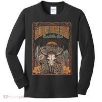 Hillbilly Hippie Right Down To The Bone Bullskull Country Kids Long Sleeve Shirt thumb 0